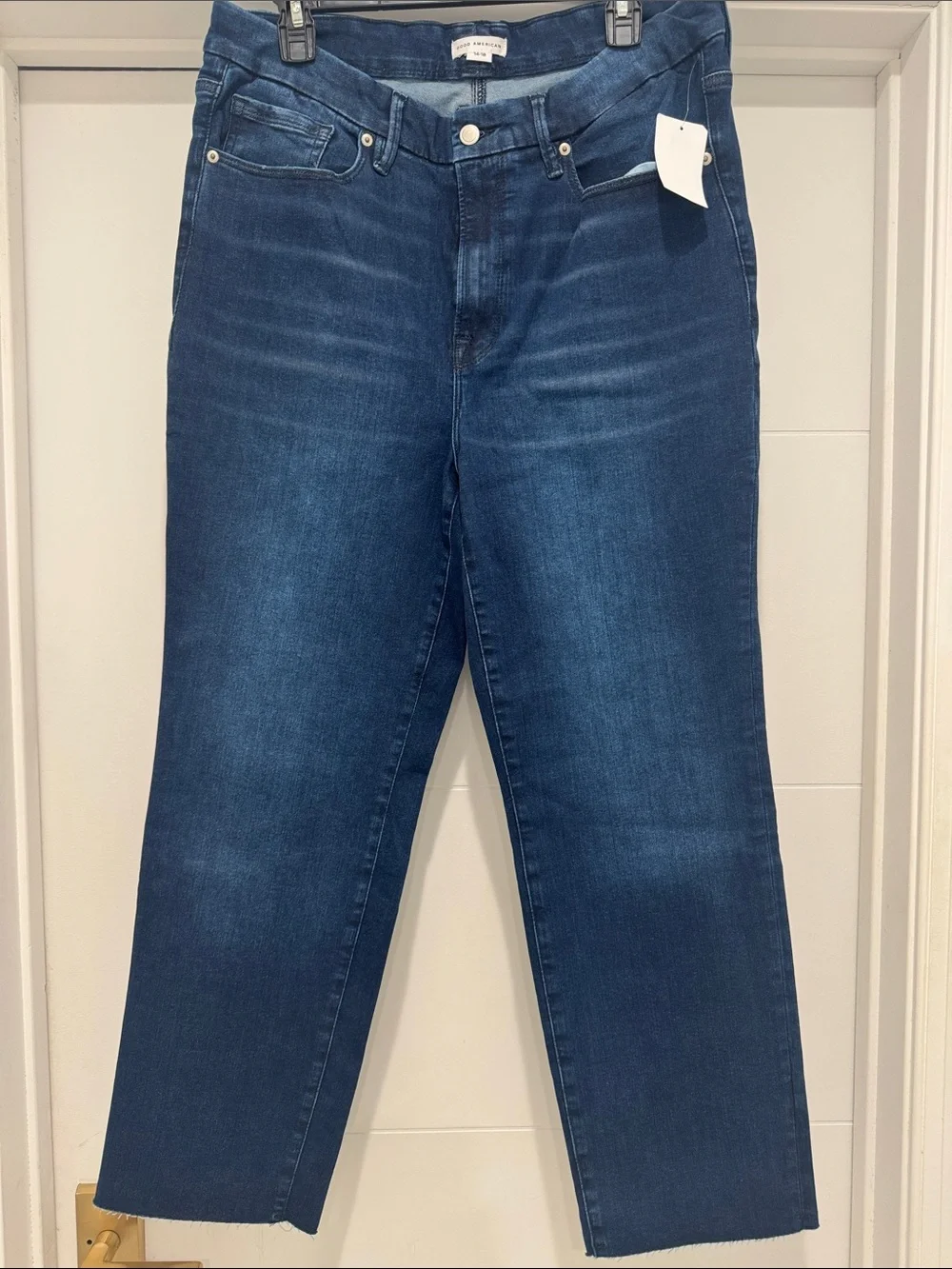 Good American Indigo High-Rise Slim Fit Jeans - Picture 1 of 3